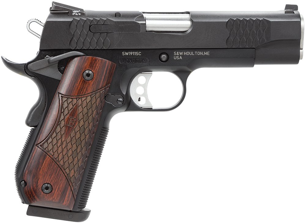 SMITH AND WESSON SW1911SC 45A 4.25" BL NS E-SER by Smith & Wesson / S&W