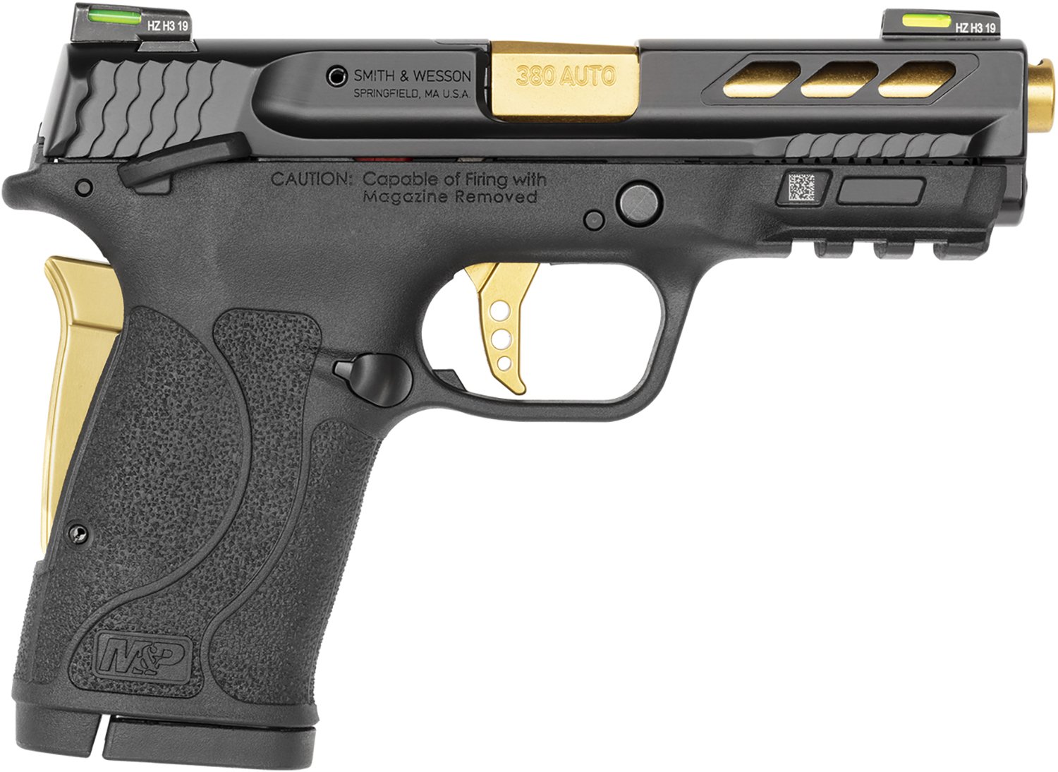 SMITH AND WESSON M&P380 PC 380ACP PORTED GOLD by Smith & Wesson / S&W