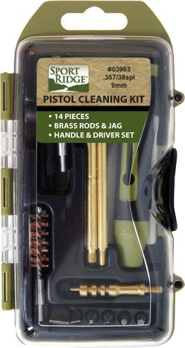 SPORT RIDGE CLEANING KIT - PISTOL 38/357/9MM 14PC by Tac Shield