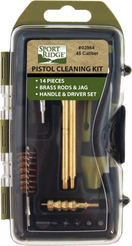 SPORT RIDGE CLEANING KIT - PISTOL 45CAL 14PC by Tac Shield