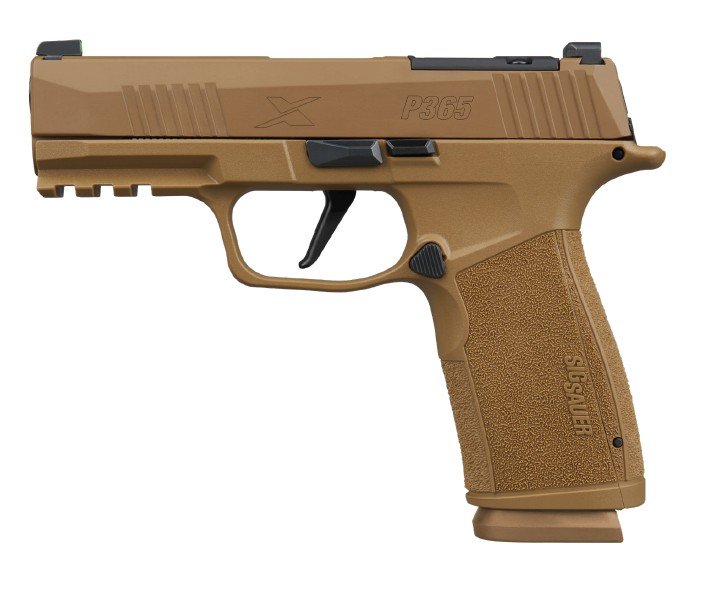 SIG P365X MACRO 9MM 3.7" OR - XRAY3 (2)17RD POLYMER/COYOTE by Sig Sauer