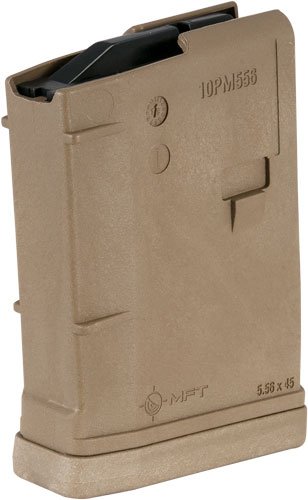 MFT MAGAZINE AR15 5.56X45MM - 10RD SCORCHED EARTH POLY by Mission First Tactical