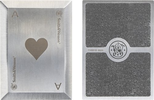 S&W BULLSEYE THROWING CARDS - 4-PACK SS LASER ETCHED W/SHTH by Smith & Wesson / S&W