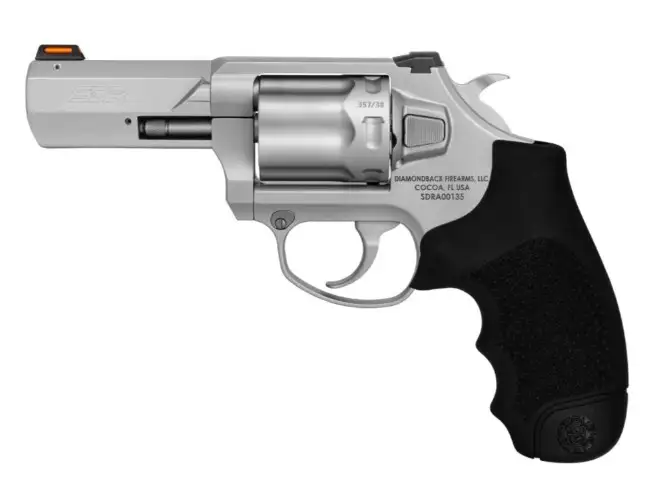 DIAMONDBACK SDR .357 MAG, 3" BRL 6RD RVLVR SA/DA FIBER OPTIC SIGHT STAINLESS GLASS BEAD FINISH by Diamondback Firearms