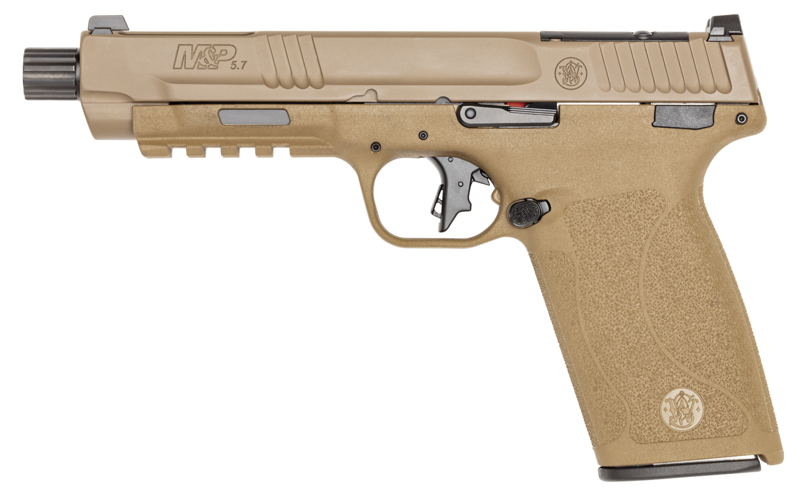 SMITH AND WESSON M&P5.7 OR 5.7X28 5" FDE TB by Smith & Wesson / S&W