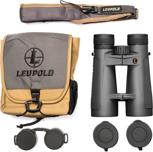 LEUPOLD BINOCULAR BX-5 SANTIAM - HD 12X50 ROOF SHADOW GRAY *