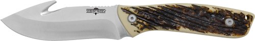 CAMILLUS WESTERN CROSSTRAIL - GUT HOOK 4.25" SS BLADE ANTLER by Camillus Knives