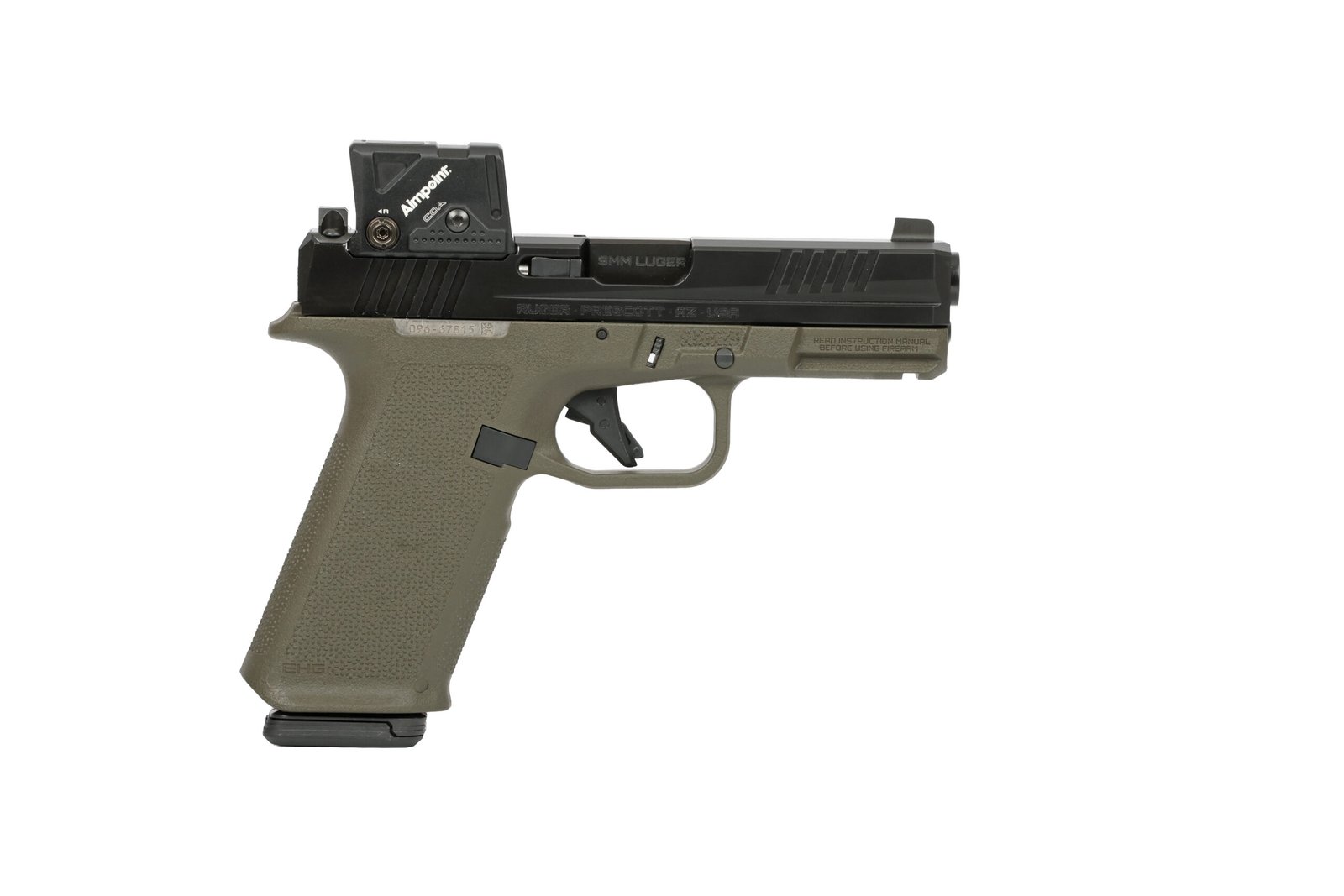 RUGER RXM 9MM BLK/ODG 17+1 4" COA by Ruger / Sturm, Ruger & Co.
