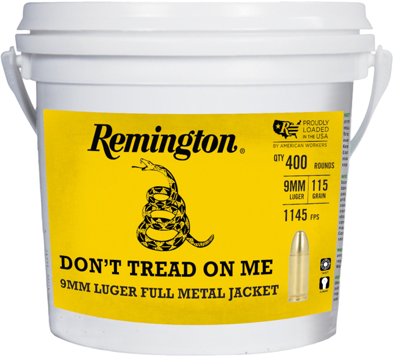 REM 9MM 115GR FMJ DTOM 400RD by Remington