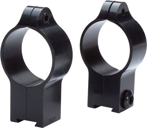 TALLEY RINGS HIGH 1" ANSCHUTZ - RIMFIRE DOVETAIL BLACK