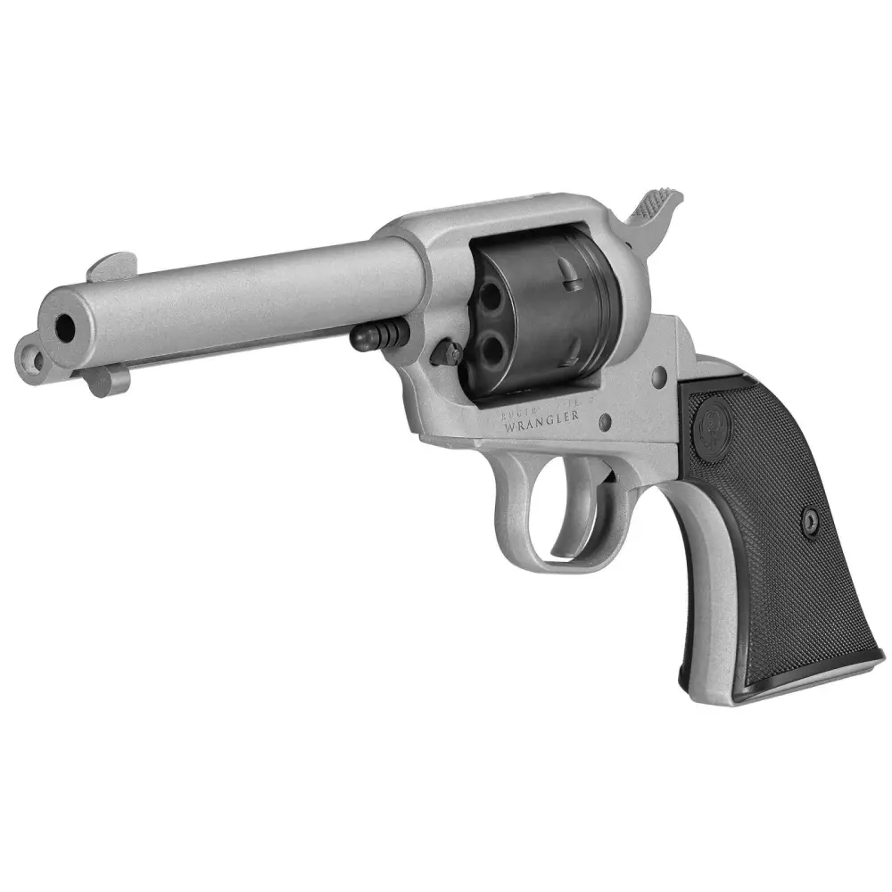 RUGER WRANGLER 22LR S/A 4.6" REVOLVER SILVER CER by Ruger / Sturm, Ruger & Co.