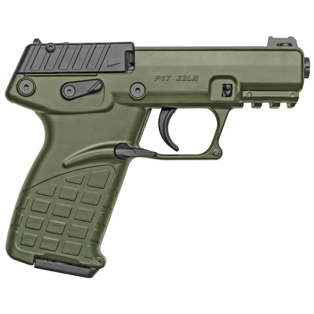 KELTEC P17 GREEN SLIDE 16RD MAG