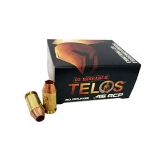 G2 TELOS 45 ACP 20RD BOX 25 BOXES PER CASE by G2 Research