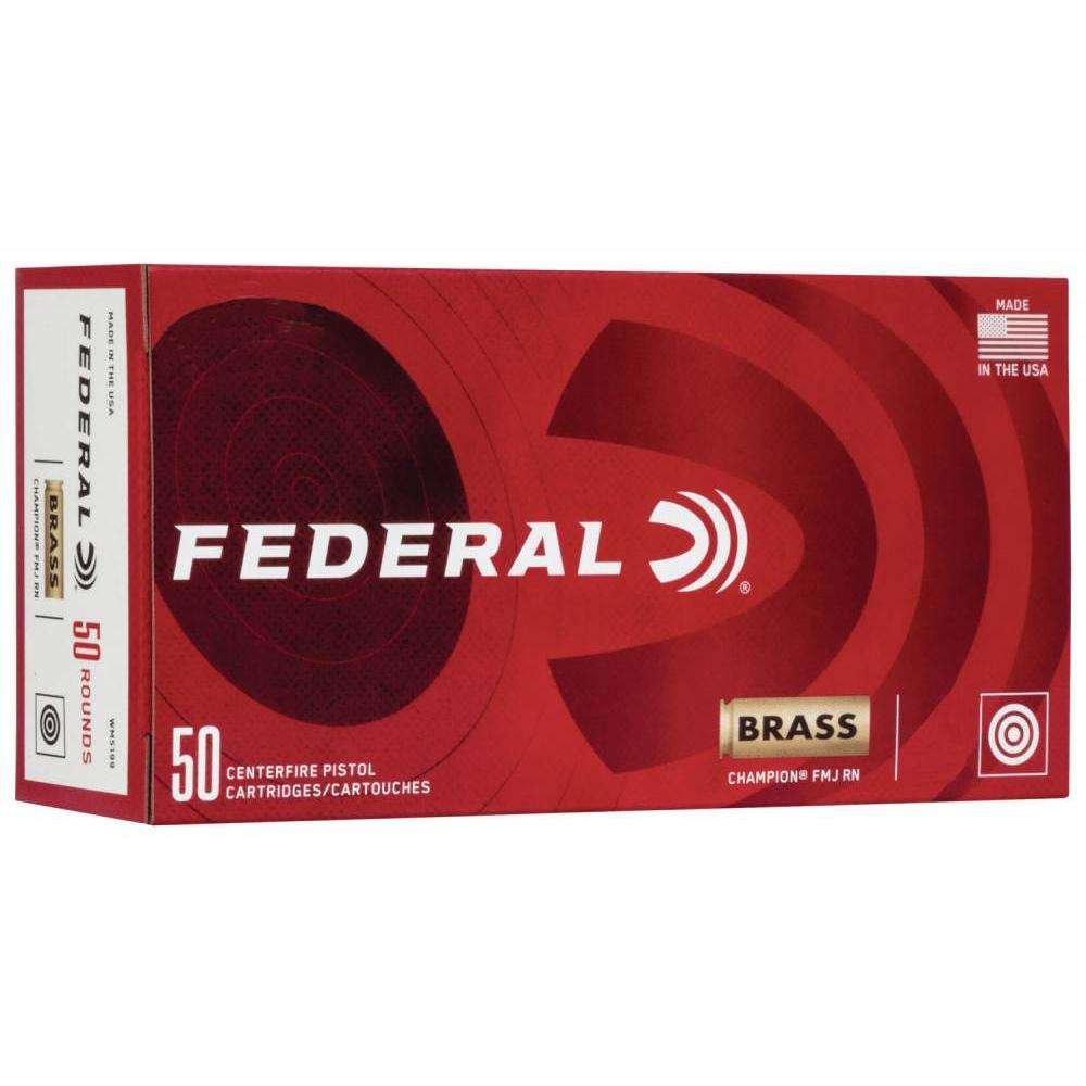 FEDERAL 10MM AUTO 180GR FMJ CHAMPION BRASS 50 RD/BX 20 BX/CS by Federal Ammunition