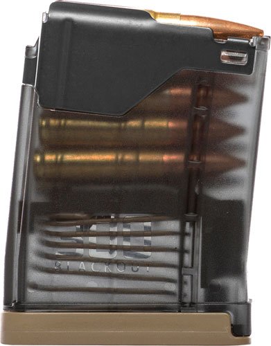 LANCER MAGAZINE L5AWM AR-15 - 300BLK 10RD TRANSLUCENT SMOKE by Lancer Systems