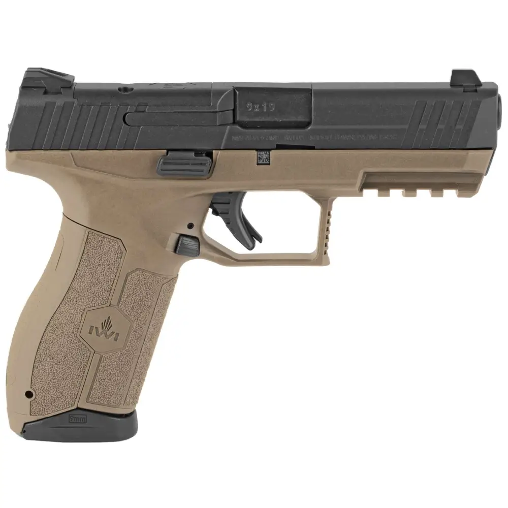 IWI MASADA 9MM 4.1" FDE 2-17RD MAGS by IWI - Israel Weapon Industries