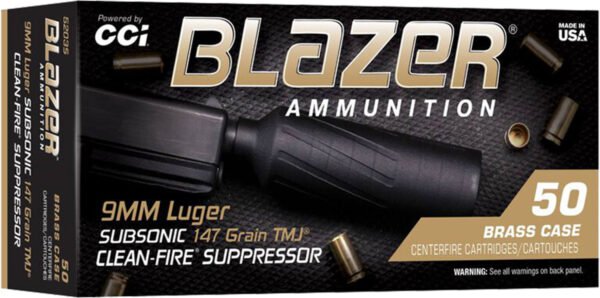 CCI 9MM 147GR BLZBRSS TMJ 50RD by CCI Ammunition