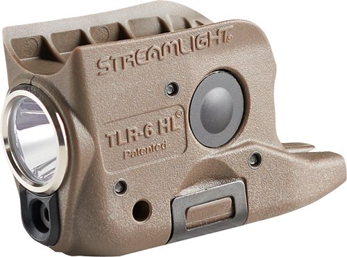 STREAMLIGHT TLR-6 HL FDE LIGHT - LED/GRN LASER FOR GLOCK 42/43