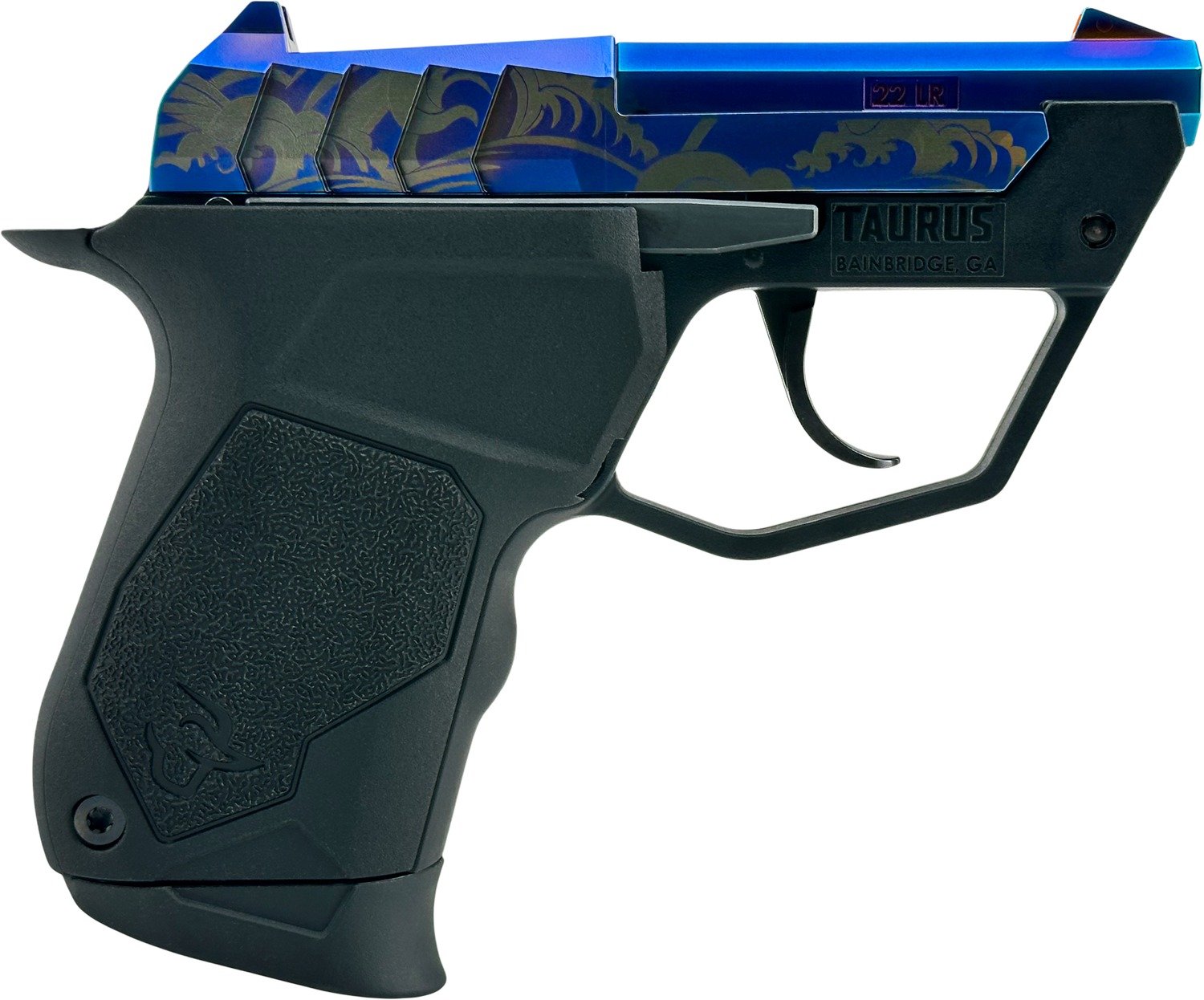 TAURUS 22TUC 22LR BLK/PVD BLUE WAVES