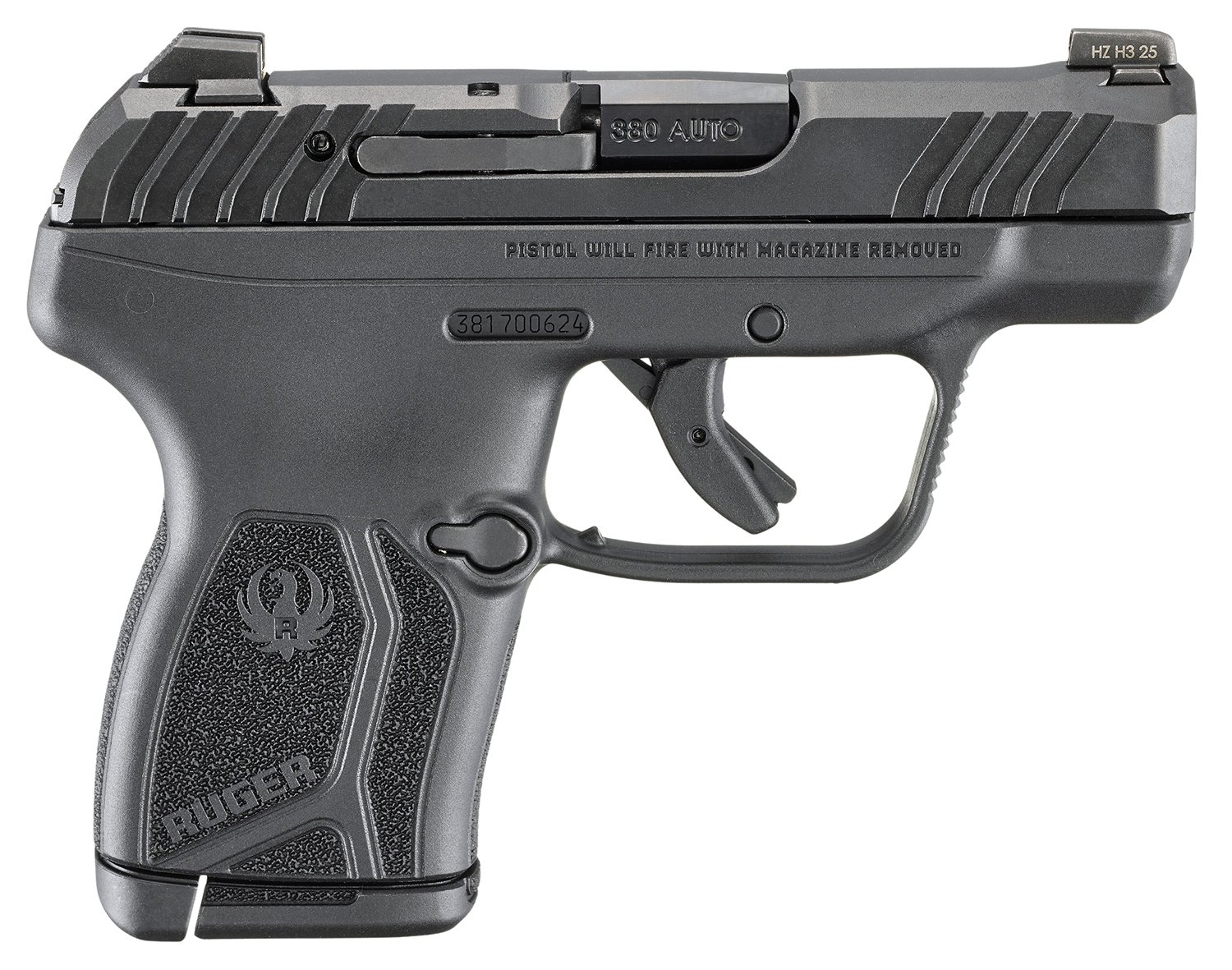 RUGER LCP MAX 380ACP BLK NIT 10+1 by Ruger / Sturm, Ruger & Co.