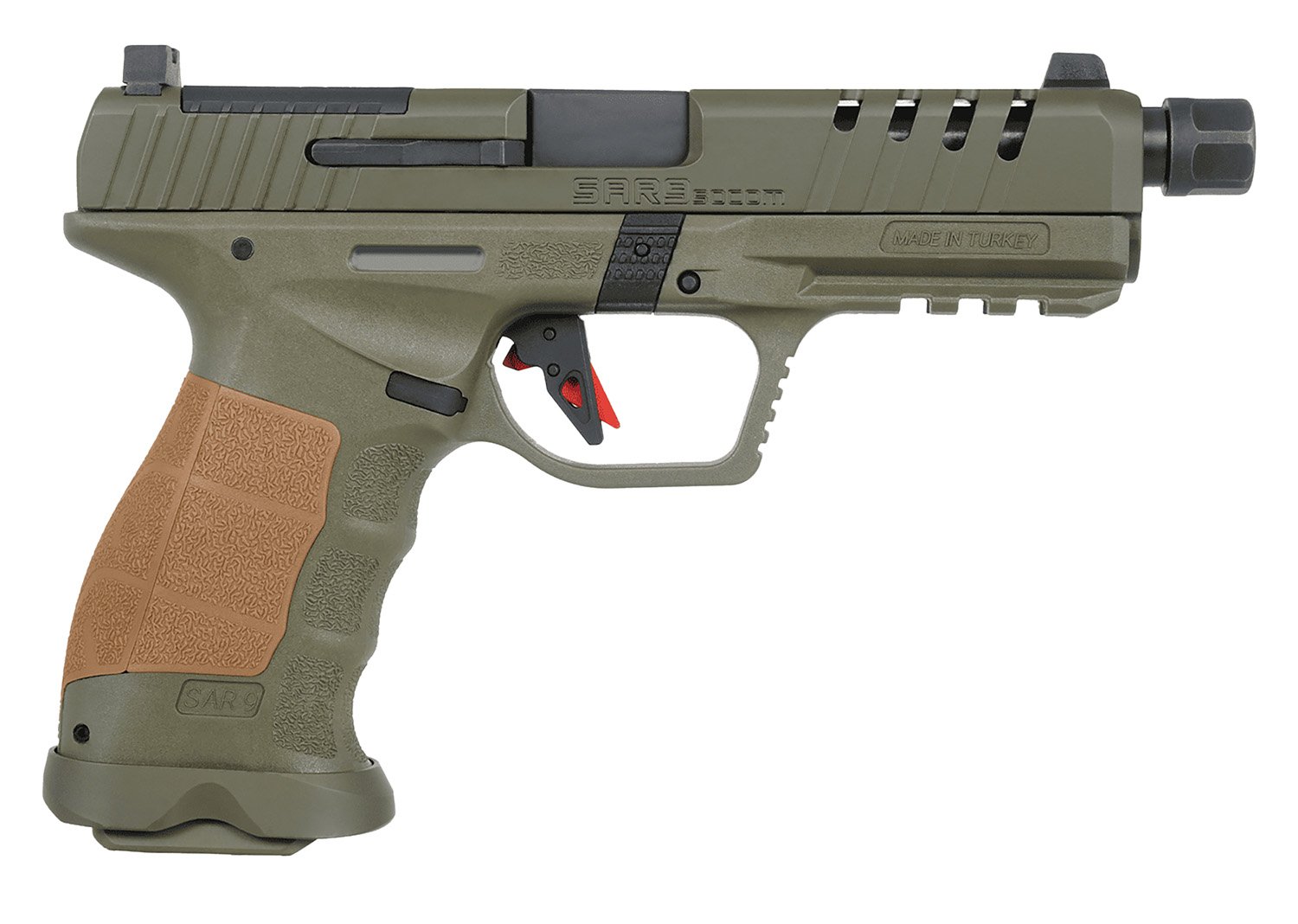 SAR FIREARMS SAR9 SOCOM 9MM ODG 5.2" 10+1 by SAR Arms