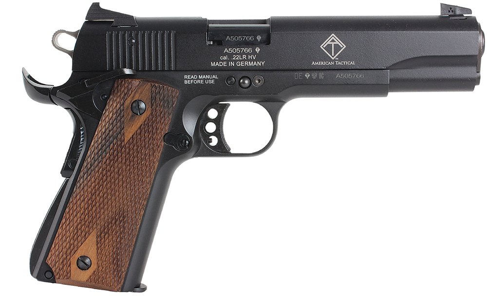 AMERICAN TACTICAL INC GSG 1911 22LR 10+1 BL/WD 5" CA by American Tactical / ATI
