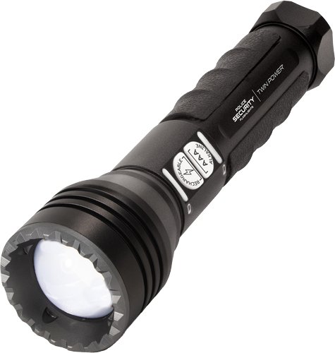 PSF LONG THROW FLASHLIGHT TWIN - POWER 1/4 MILE BEAM by Police Security Flashlights
