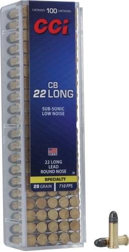CCI 22 CB LONG 29GR LEAD-RN - 710FPS 100RD 50BX/CS by CCI Ammunition