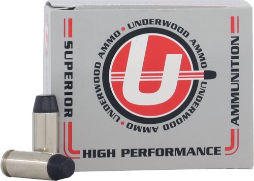 UNDERWOOD 10MM 220GR HARD CAST - LEAD-FN 20RD 10BX/CS by Underwood Ammo