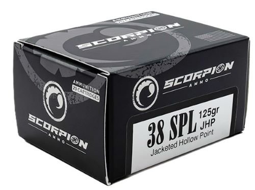 SCORPION 38SPL - 125GR JHP 20RD 10BX/CS by Scorpion Ammo
