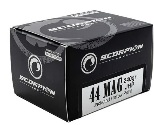 SCORPION 44 REM MAG - 240GR JHP 20RD 10BX/CS by Scorpion Ammo