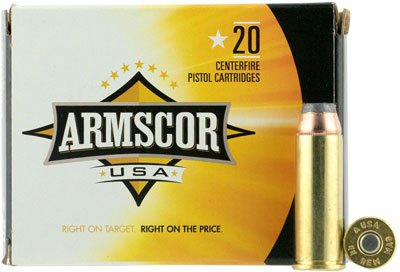 ARMSCOR 44 REM MAG 240GR JHP - 20RD 25BX/CS by Armscor/Rock Island Armory
