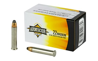 ARMSCOR 22WMR 40GR JHP 50/2000 by Armscor/Rock Island Armory