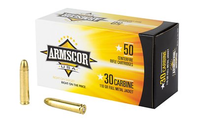 ARMSCOR 30CARB 110GR FMJ 50/1000 by Armscor/Rock Island Armory