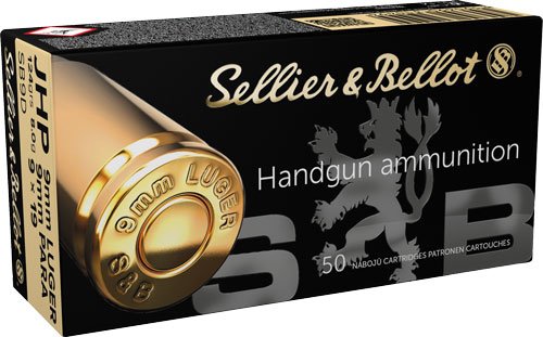 S&B 9MM LUGER 124GR JHP - 50RD 20BX/CS by Sellier & Bellot