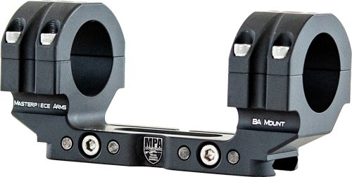 MPA SCOPE MOUNT BA 1-PC 30MM - 1.125" 0 MOA BLACK by MasterPiece Arms