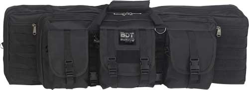 BULLDOG 36" DOUBLE TACTICAL CS - 3 LARGE ACCESS POCKETS BLACK by Bulldog Cases