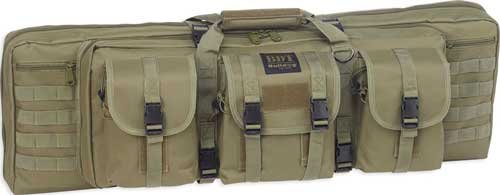 BULLDOG 37" SINGLE TACTICAL CS - 3 LARGE ACCESSORY POCKETS GRN by Bulldog Cases