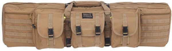 BULLDOG 37" SINGLE TACTICAL CS - 3 LARGE ACCESSORY POCKETS TAN by Bulldog Cases