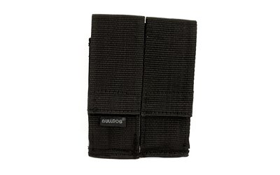 BULLDOG DBL MAG HLDR BLK by Bulldog Cases