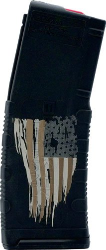 BLACK RAIN MAGAZINE AR15 30RD - 5.56" TATTERED FLAG ETCHED by Black Rain Ordnance