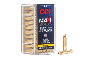 CCI MAXI-MAG 22WMR HP 50/2000 by CCI Ammunition