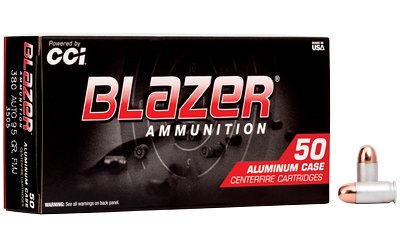 BLAZER 380ACP 95GR FMJ 50/1000 by CCI Ammunition