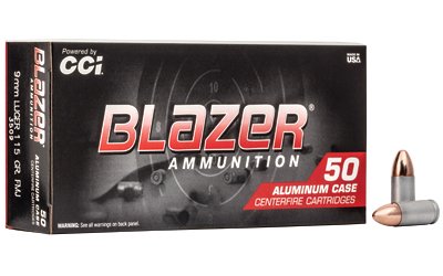 BLAZER 9MM 115GR FMJ 50/1000 by CCI Ammunition
