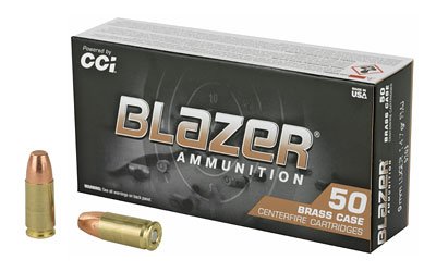 BLAZER BRASS 9MM 147 GR FMJ 50/1000 by CCI Ammunition