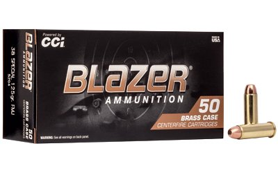 BLAZER BRASS 38SPL 125GR FMJ 50/1000 by CCI Ammunition