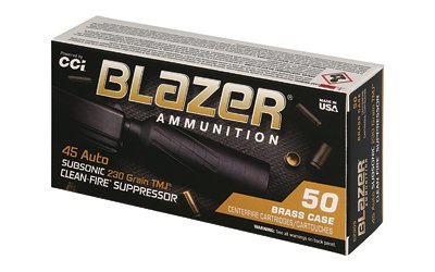 CCI BLAZER BRASS 45ACP SUP 230GR TMJ by CCI Ammunition