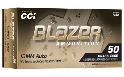 BLAZER BRASS 10MM 180GR JHP 50/500 by CCI Ammunition
