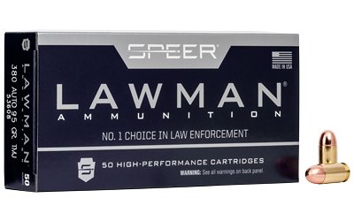 SPR LAWMAN 380ACP 95GR TMJ 50/1000 by CCI Ammunition