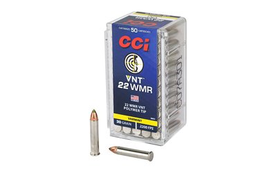 CCI 22WMR 30GR VARMINT TIP 50/2000 by CCI Ammunition